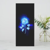 Blauw Roos verbranden Aankondiging (Staand voorkant)