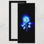 Blauw Roos verbranden Aankondiging (Voorkant / Achterkant)