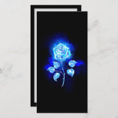 Blauw Roos verbranden Aankondiging (Voorkant / Achterkant)