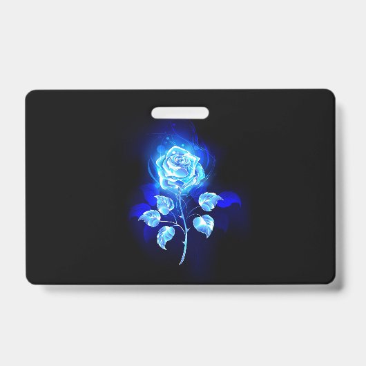 Blauw Roos verbranden Badge (Voorkant)