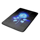 Blauw Roos verbranden Badmat (Gekanteld)