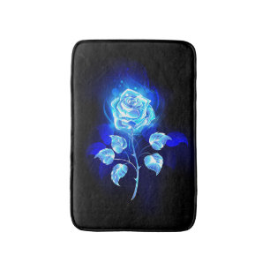 Blauw Roos verbranden Badmat