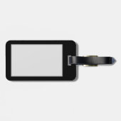 Blauw Roos verbranden Bagagelabel (Achterkant horizontaal)