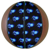 Blauw Roos verbranden Basketbal (Verticaal)