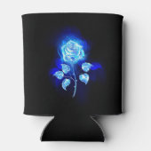 Blauw Roos verbranden Blikjeskoeler (Achterkant)