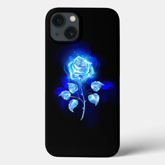 Blauw Roos verbranden Case-Mate iPhone Case (Achterkant)