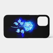 Blauw Roos verbranden Case-Mate iPhone Case (Achterkant (horizontaal))