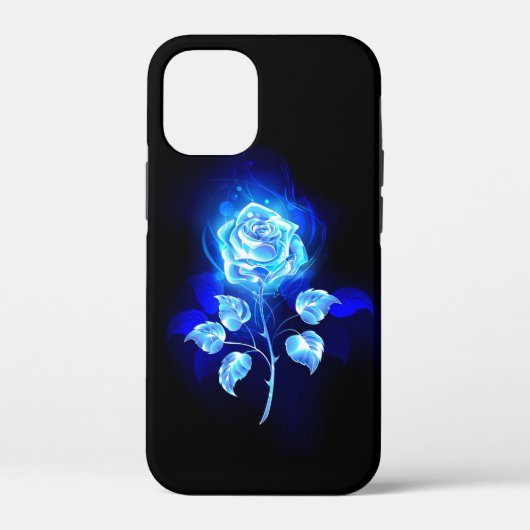 Blauw Roos verbranden Case-Mate iPhone Case (Achterkant)