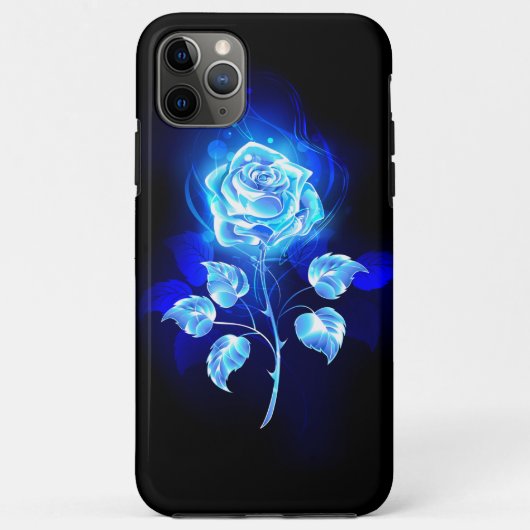 Blauw Roos verbranden Case-Mate iPhone Case (Achterkant)