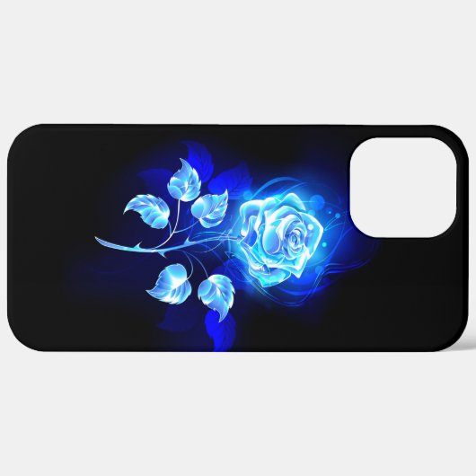 Blauw Roos verbranden Case-Mate iPhone Case (Achterkant (horizontaal))