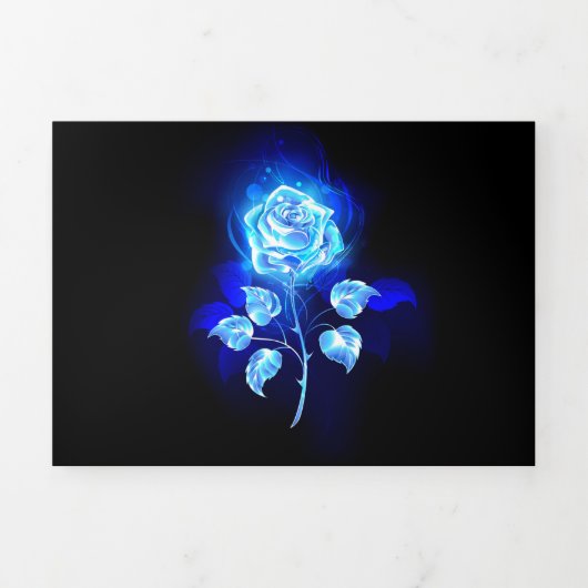 Blauw Roos verbranden Drieluik Aankondiging (Cover)