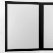 Blauw Roos verbranden Drieluik Kaart (Binnenzijde eerst)