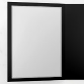 Blauw Roos verbranden Drieluik Uitnodiging (Binnenzijde eerst)