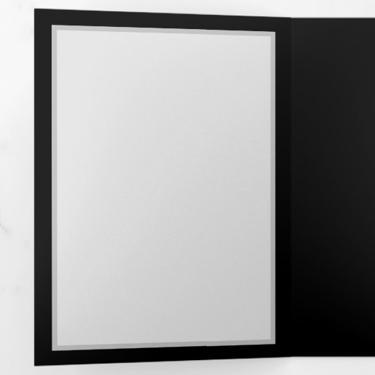 Blauw Roos verbranden Drieluik Uitnodiging (Binnenzijde eerst)