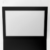 Blauw Roos verbranden Drieluik Uitnodiging (Binnenzijde eerst)