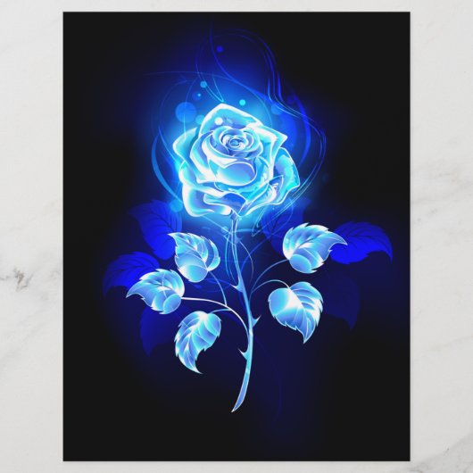 Blauw Roos verbranden Flyer (Voorkant)