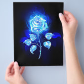 Blauw Roos verbranden Flyer (Hand)