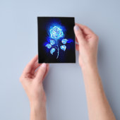 Blauw Roos verbranden Flyer (Hand)