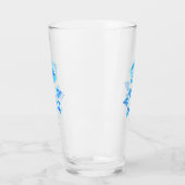 Blauw Roos verbranden Glas (Links)