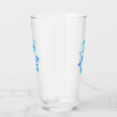 Blauw Roos verbranden Glas (Rechts)