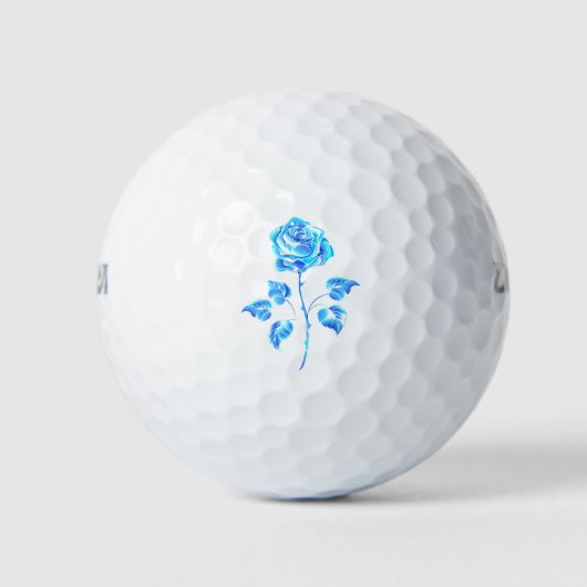 Blauw Roos verbranden Golfballen (Voorkant)