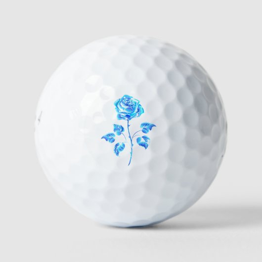 Blauw Roos verbranden Golfballen (Voorkant)
