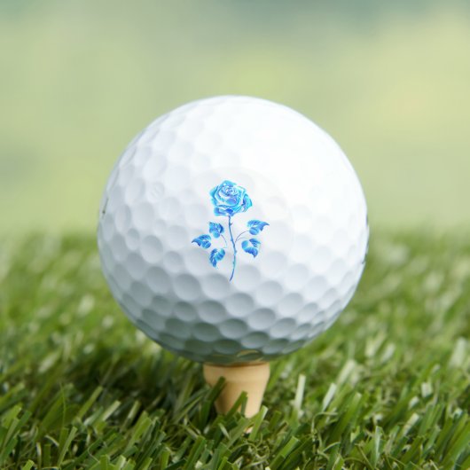 Blauw Roos verbranden Golfballen (Insitu Shirt)