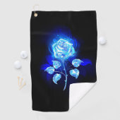 Blauw Roos verbranden Golfhanddoek (Insitu)
