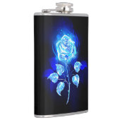 Blauw Roos verbranden Heupfles (Rechts)