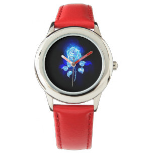 Blauw Roos verbranden Horloge