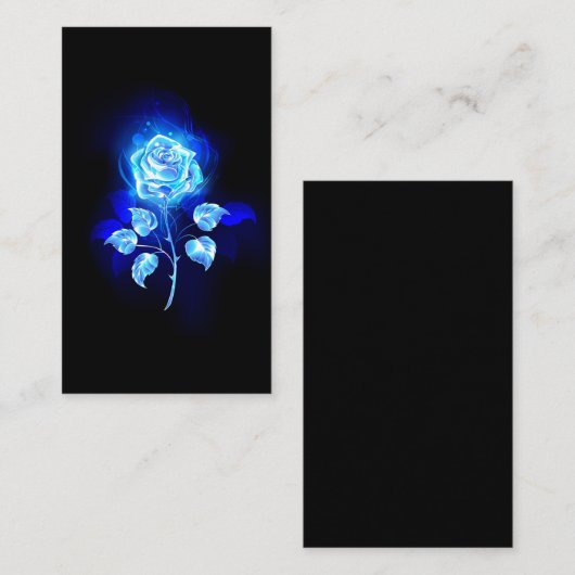 Blauw Roos verbranden Informatiekaartje (Voorkant / Achterkant)