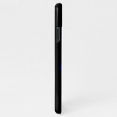 Blauw Roos verbranden iPhone Hoesje (Rechterkant)