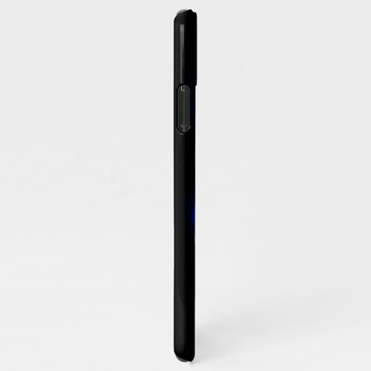 Blauw Roos verbranden iPhone Hoesje (Rechterkant)