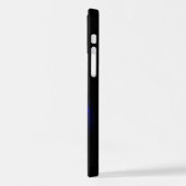 Blauw Roos verbranden iPhone Hoesje (Linkerkant)