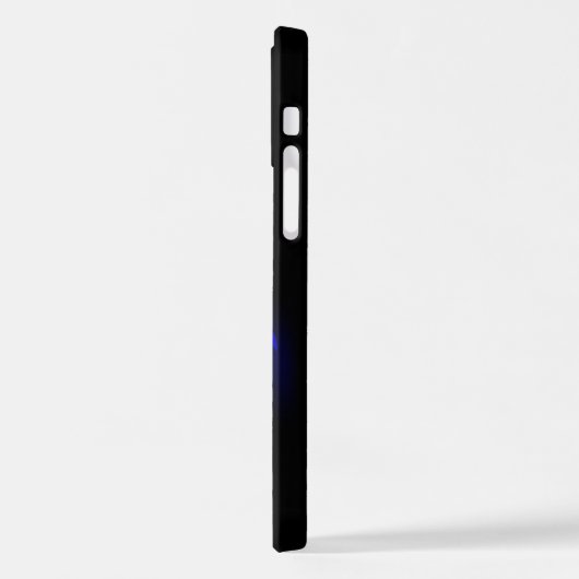 Blauw Roos verbranden iPhone Hoesje (Linkerkant)