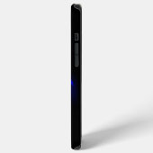 Blauw Roos verbranden iPhone Hoesje (Linkerkant)