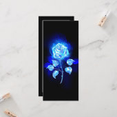 Blauw Roos verbranden Kaart (Voorkant / Achterkant in situ)