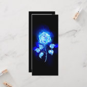 Blauw Roos verbranden Kaart (Voorkant / Achterkant in situ)