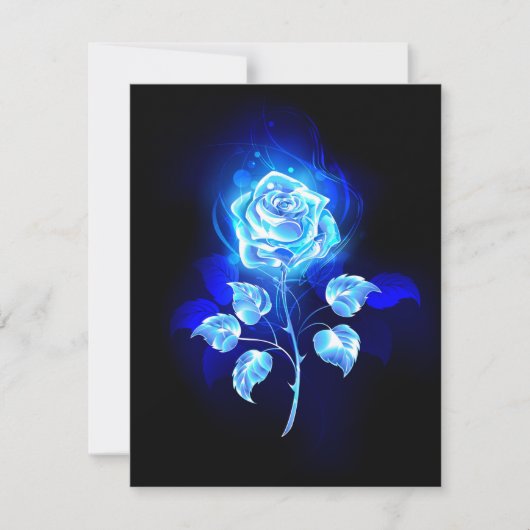 Blauw Roos verbranden Kaart (Voorkant)