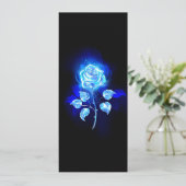 Blauw Roos verbranden Kaart (Staand voorkant)