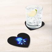 Blauw Roos verbranden Kartonnen Onderzetters (Insitu)