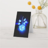 Blauw Roos verbranden Klantenkaartje (Voorkant)