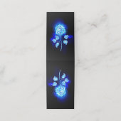 Blauw Roos verbranden Klantenkaartje (Buitenkant ongevouwen)