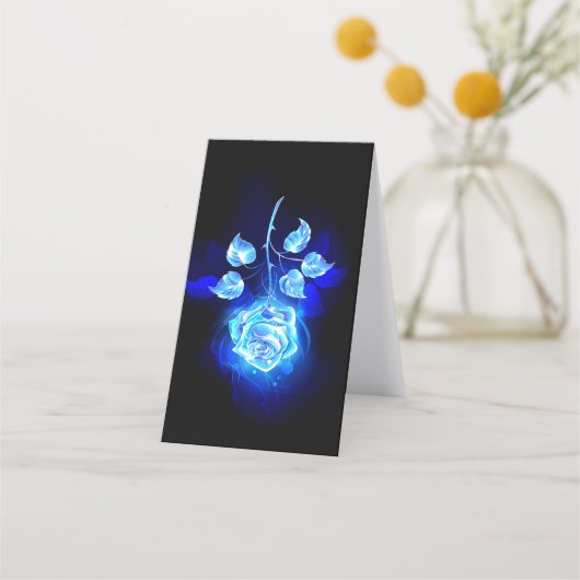Blauw Roos verbranden Klantenkaartje (Achterkant)