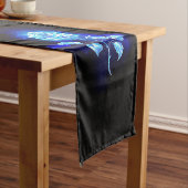 Blauw Roos verbranden Korte Tafelloper (Voorbeeld)