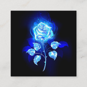 Blauw Roos verbranden Kortingskaartje