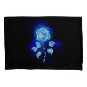 Blauw Roos verbranden Kussensloop (Voorkant)