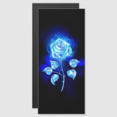 Blauw Roos verbranden Magnetische Uitnodiging (Voorkant / Achterkant)