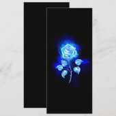 Blauw Roos verbranden Menu (Voorkant / Achterkant)