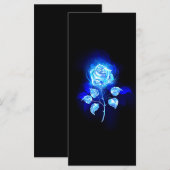 Blauw Roos verbranden Menu (Voorkant / Achterkant)